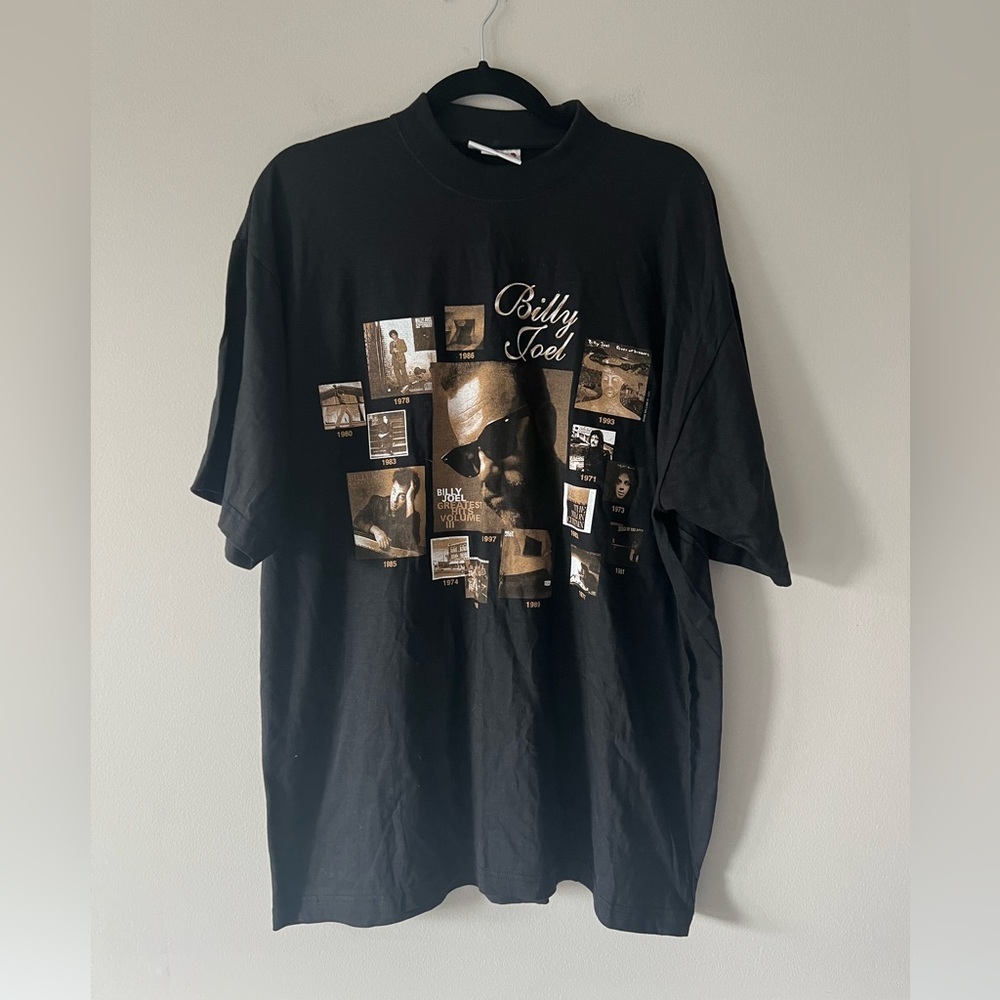 Vintage 1998 Billy Joel Tour T Shirt Redwood XL Greatest Hits Concert Tee 90s